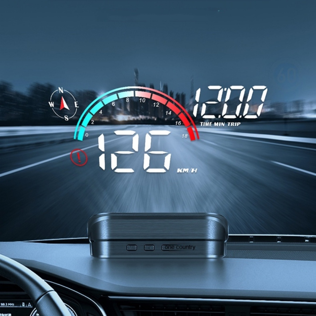 Head-Up Display Car GPS Universal Speed & Compass HD Projector