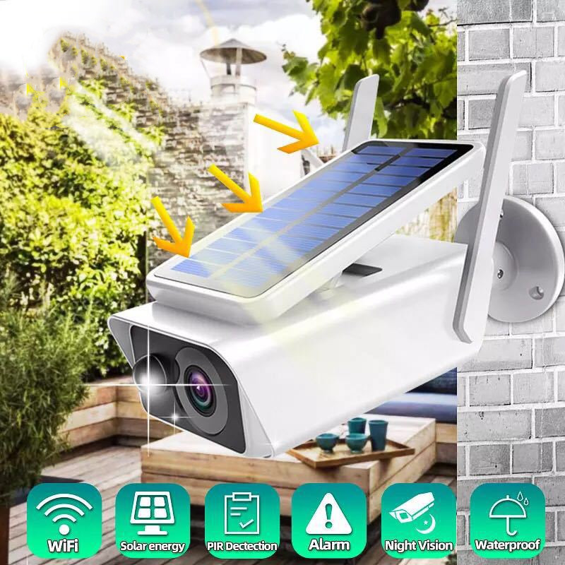 Wireless Wi-Fi Solar Rechargeable Battery Security Camera