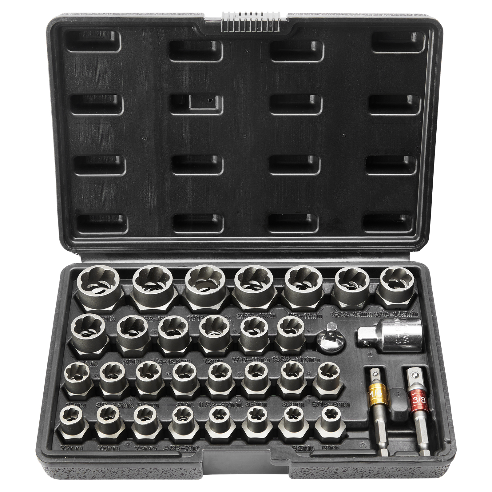 VEVOR Bolt Extractor Set (29-Piece, Cr-Mo Steel)