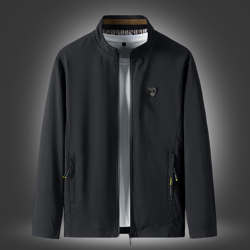 Middle-Aged Men’s Cotton Jacket with Velvet Thickening
