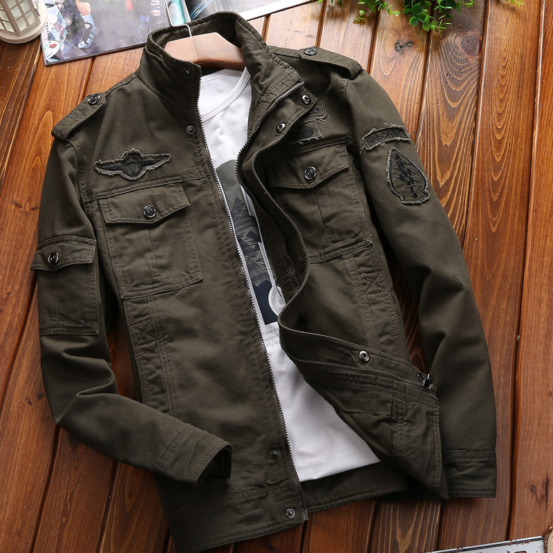 Cold & Warm Military Men's Casual Jacket (77 Air Force Cotton Washed)