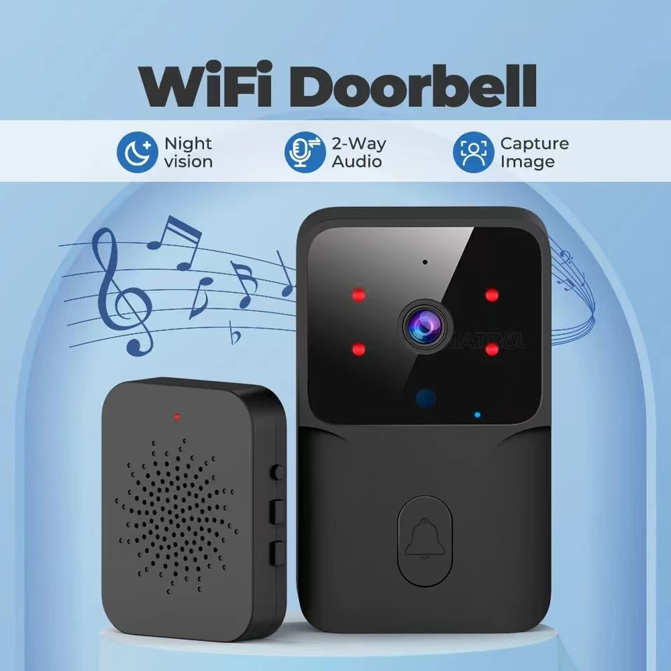 Intelligent Visual WiFi Video Doorbell. (HD Night Vision, Video )