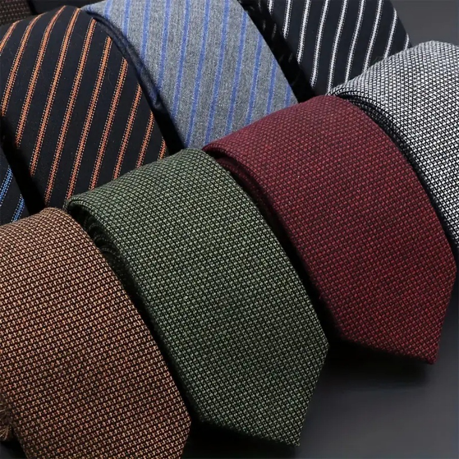 Men's Business Striped/Plaid Tie (Thickened Sanded Fabric)
